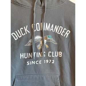 Duck Commander Hunting Club Hoodie Sweatshirt Gray Long Sleeve Mens Size S